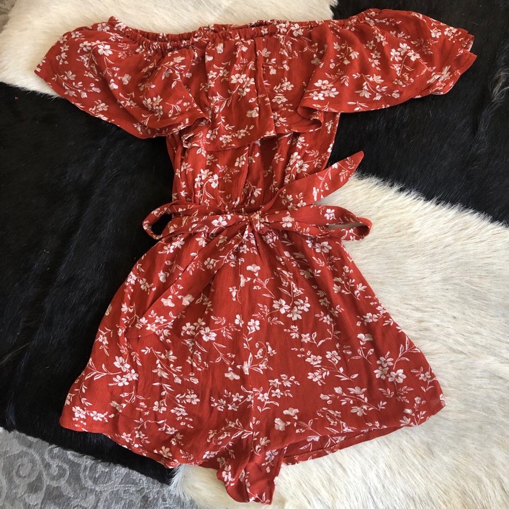 Red Off The Shoulder Dress